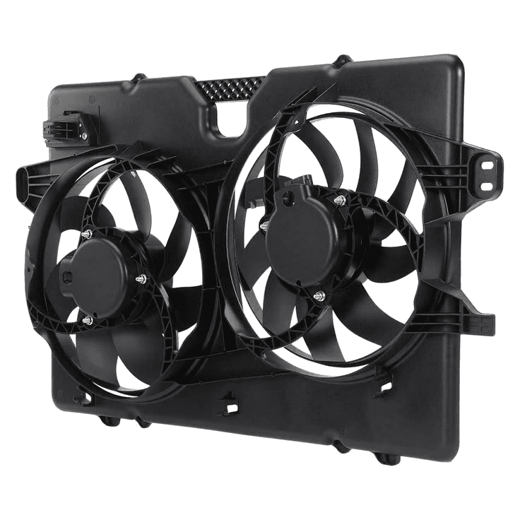 Dual Electric Radiator Cooling Fan Assembly with Shroud