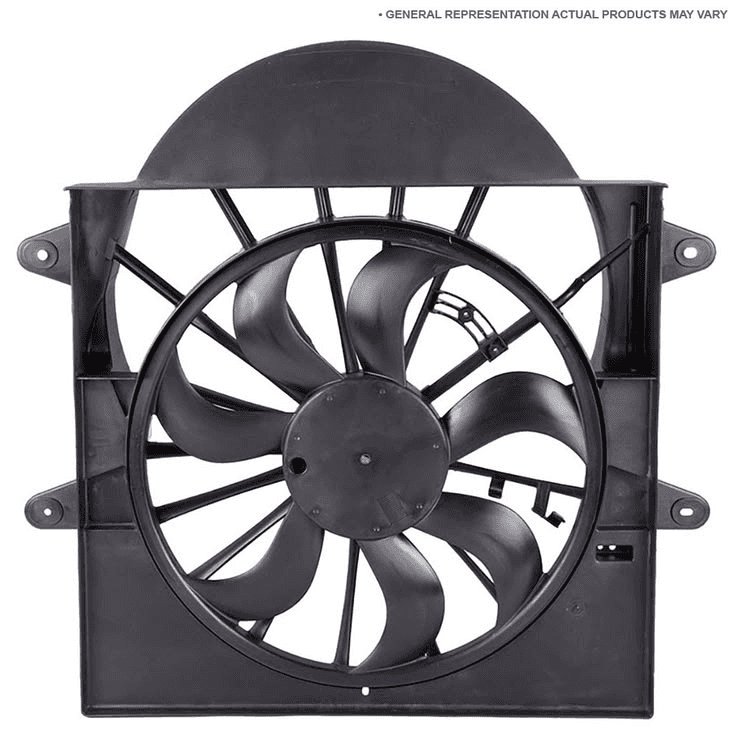 Single Electric Radiator Cooling Fan Assembly with Shroud