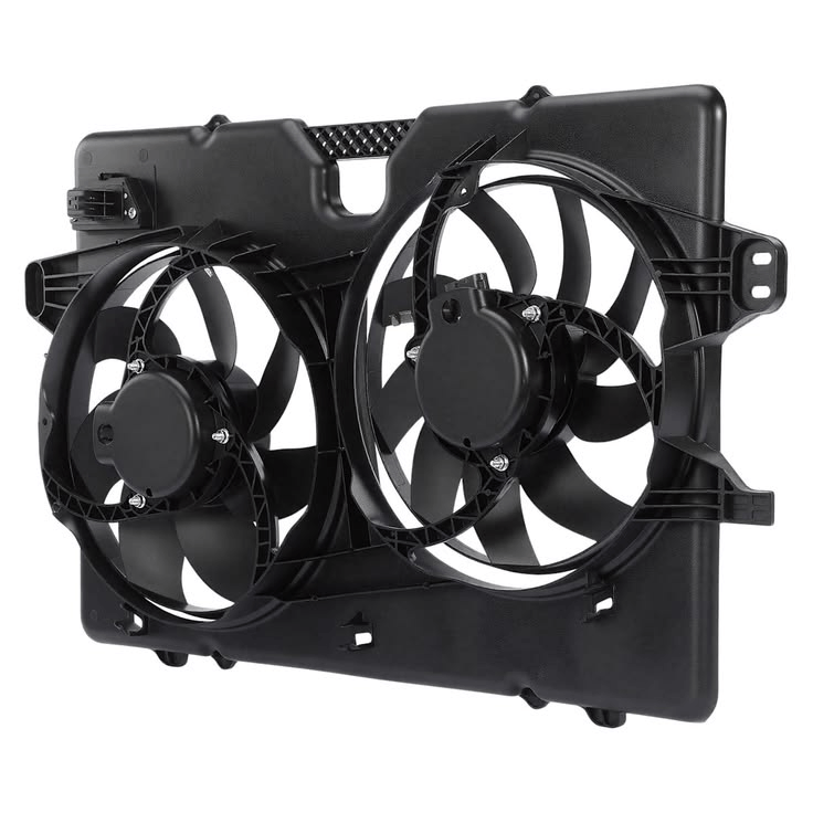 Dual Electric Radiator Cooling Fan Assembly with Shroud