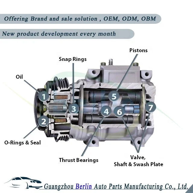88320-6A010/88320-6A011/88320-35700 Auto Compressor for TOYOTA PRADO 4000 GRJ120